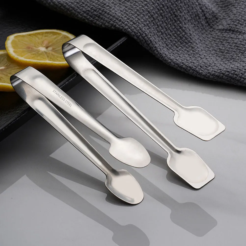 

4pcs Stainless Steel Bread Tongs Kitchen Tools Heat resistant Lightweight BBQ Accessories Grilling Cooking Clips