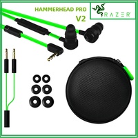Razer Hammerhead PRO V2 Headphones Wired Portable Stereo Music Bass In-Ear Sports Earphones 3.5mm  with Mic Handsfree Call Phone