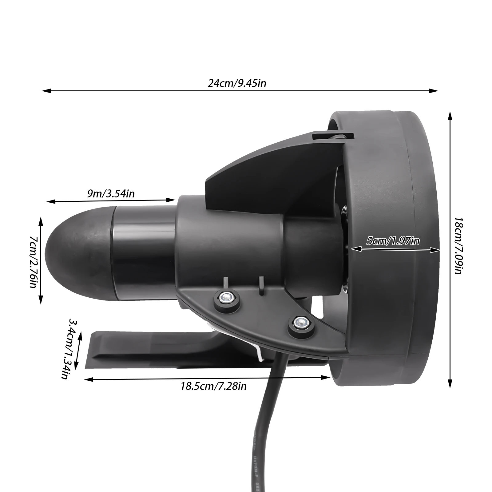 288W 12V Electric Paddle Board Thruster| Underwater Surfboard  Propeller Propulsion