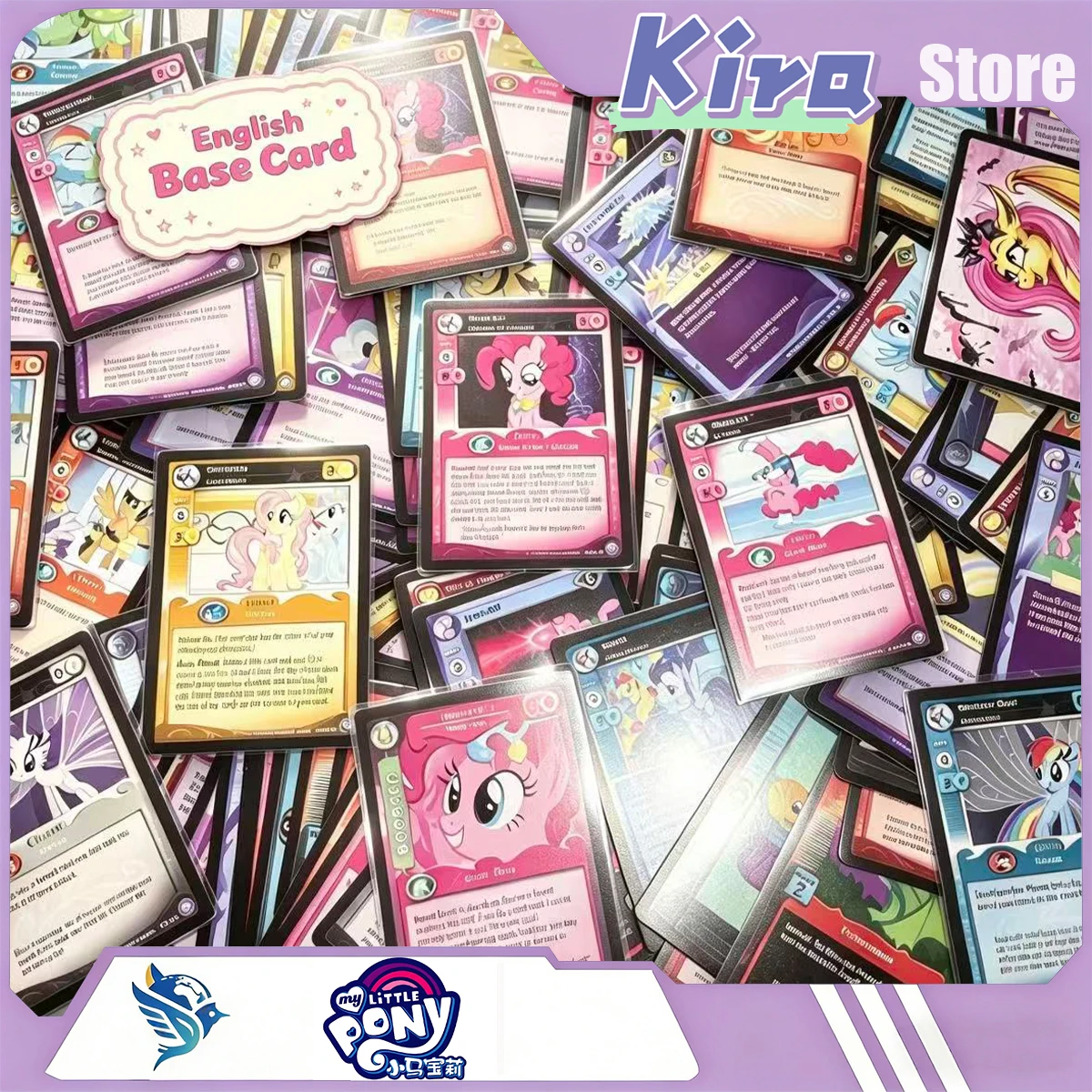 My Little Pony US Version Base And Flash Loose Cards Lucky Bag 50Pcs Random No Specific Characters Trading Cards Surprise Gift