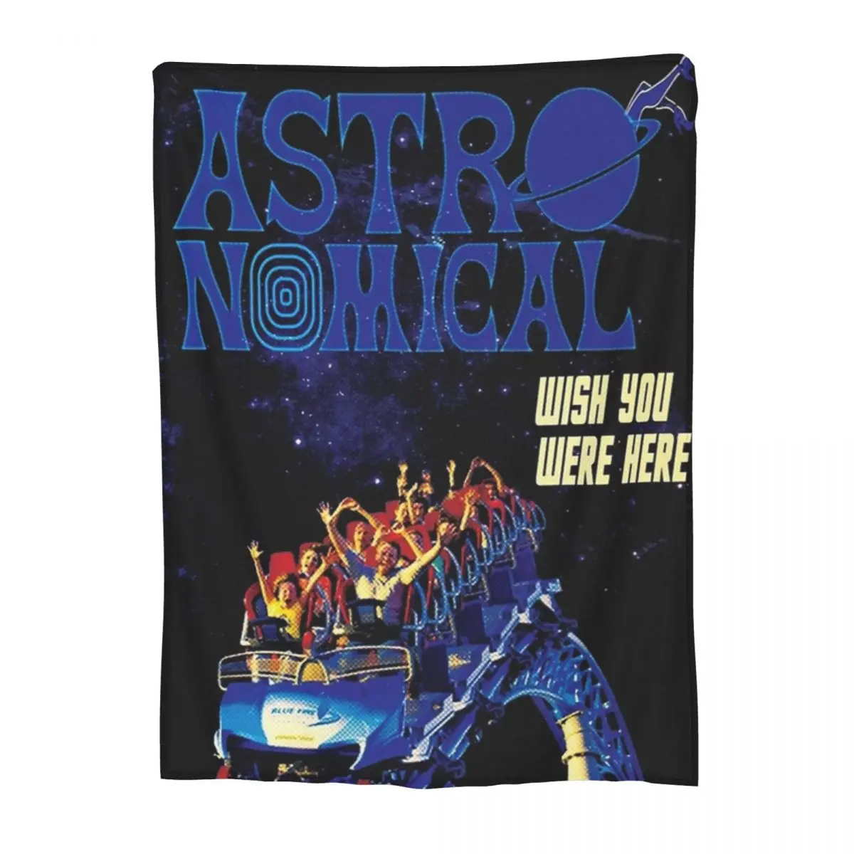 Cozy Travis Astroworld Concert Scotts Blanket Accessories Home Decorative Blanket Throw Lightweight Fleece for Office