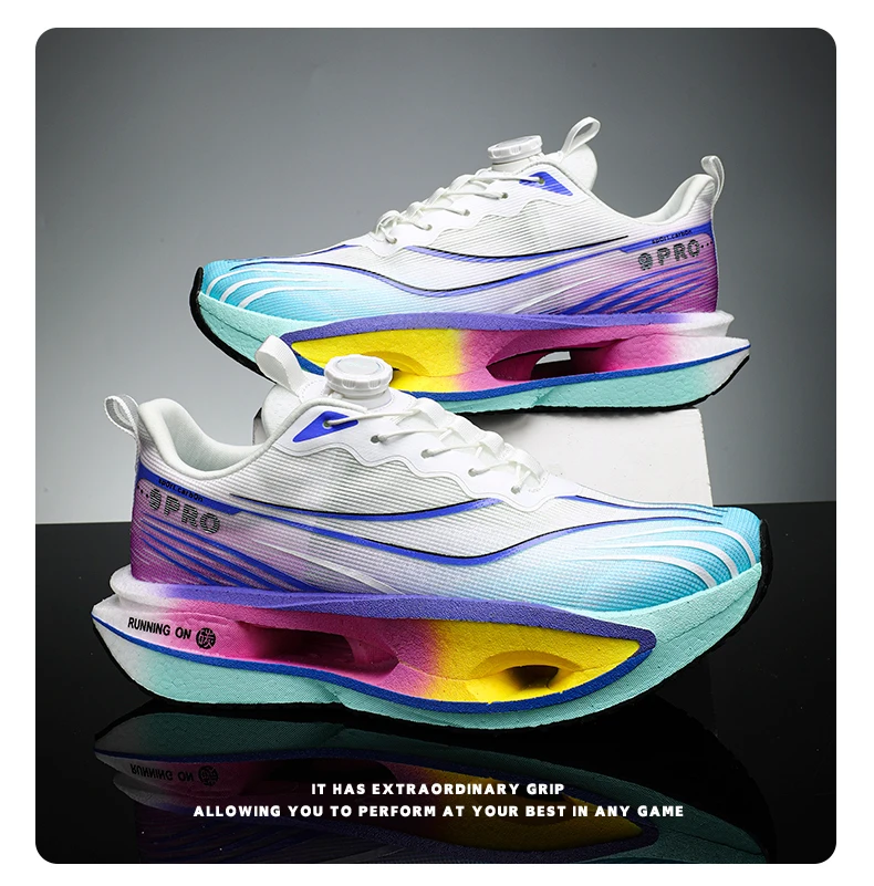 Herren-Sportschuhe, Laufschuhe mit Carbonplatte, Marathon-Sneaker für Herren, Rennschuhe, stoßdämpfende Sportschuhe für Damen. – Detail 39