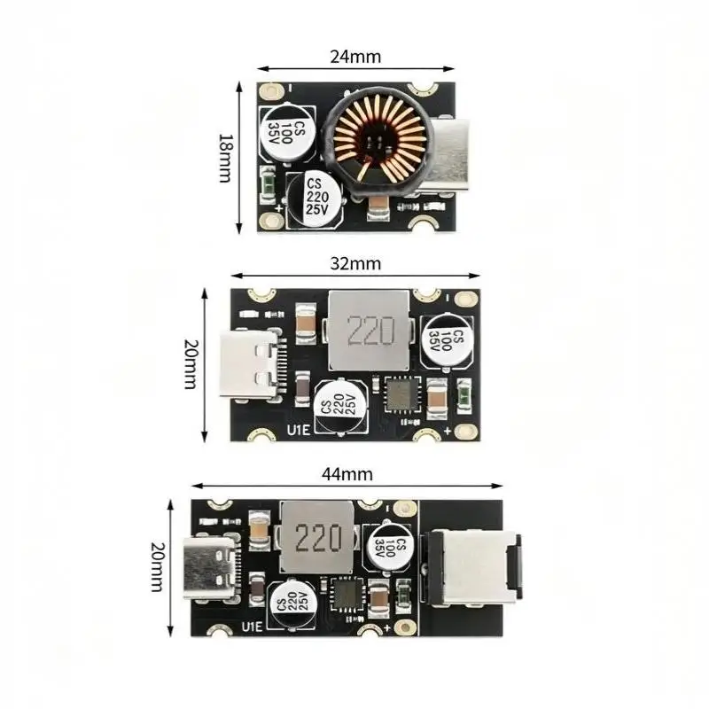PD65W Multi Protocol Fast Charge Module Type C USB Port 5-20V Output for QC3.0 SCP Phone Laptop DIY Charger