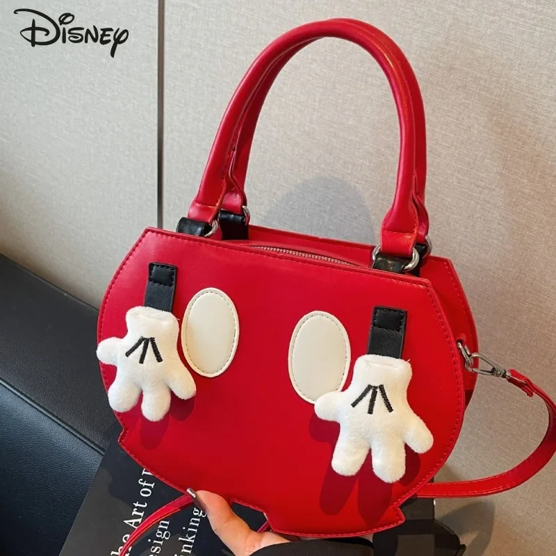 

Disney Mickey 2025 New Women's Handbag Cartoon Versatile Large Capacity Women's Crossbody Bag Fashion High Quality Shoulder Bag