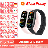 Xiaomi Mi Band 9 Smart Bracelet, 1.62'' AMOLED Screen, Blood Oxygen Heart Rate Monitoring, BT5.4, 150+ Sport Modes Smart Band