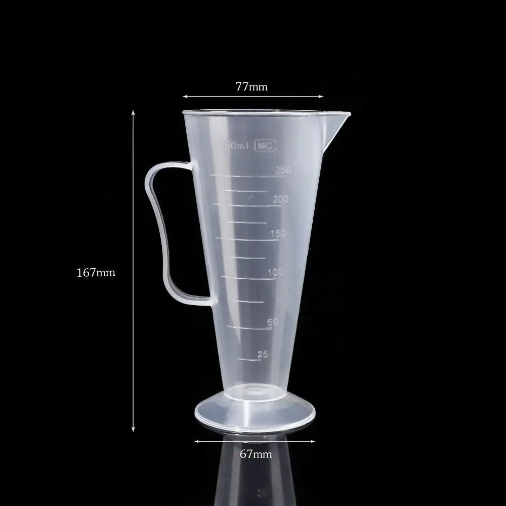 PP Liquid Measuring Cup Transparent 25/50/100/250/500ml Seasoning Measuring Cup Stackable Large Capacity Plastic Corrugated Cup