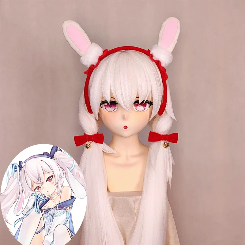 

(MEO0350) Customize Handmade Full Head Lockable Crossdress Male to Female Japanese Cartoon Anime Game Character Kigurumi Mask