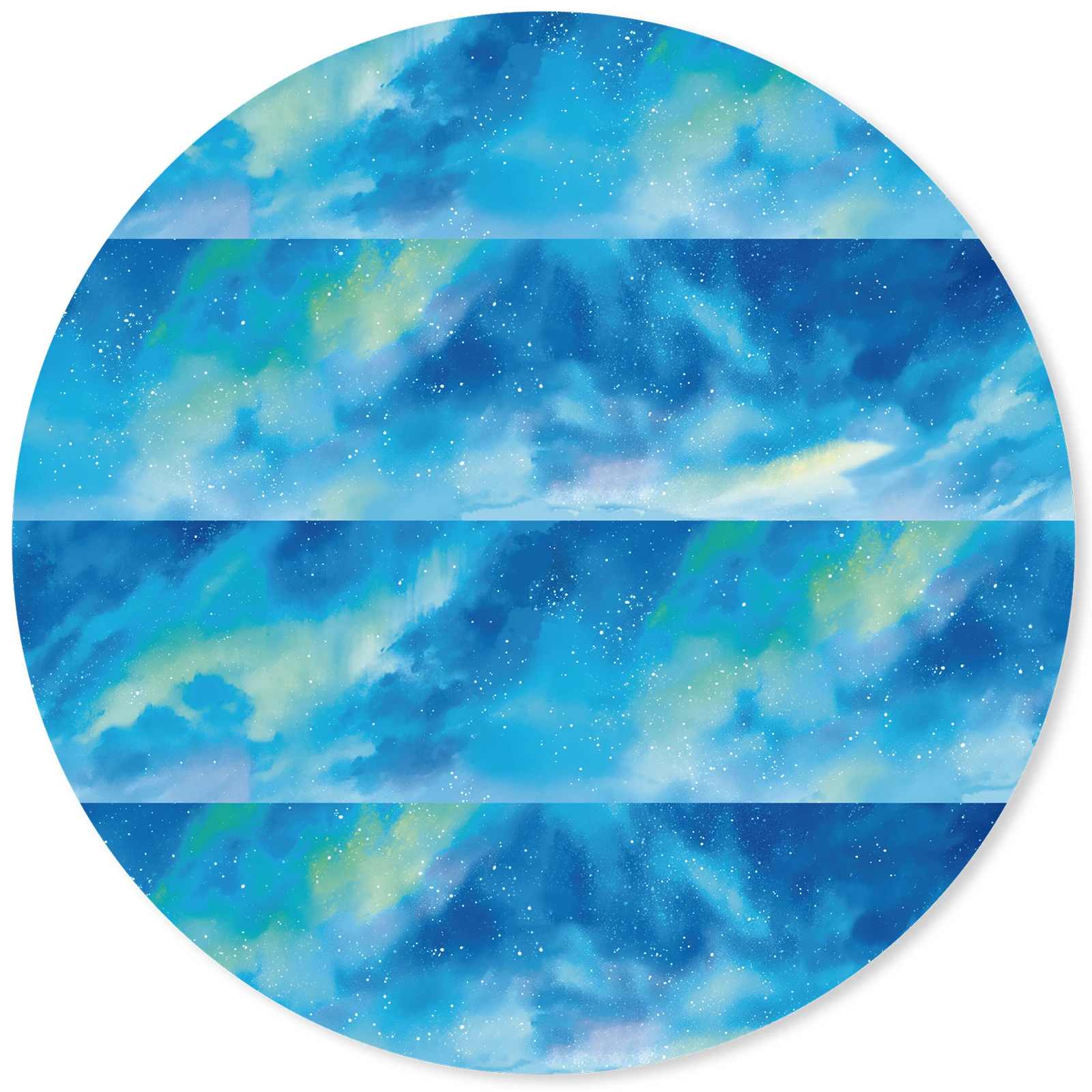 Etori Life Aurora 60 mm x 2 m Aurora Travel Washi Tape mit Aquarell-Effekt, Material für Tagebücher, Laptops, Handyaufkleber, Koffer, Raumdekoration, Fotoalben, Scrapbooking-Zubehör,