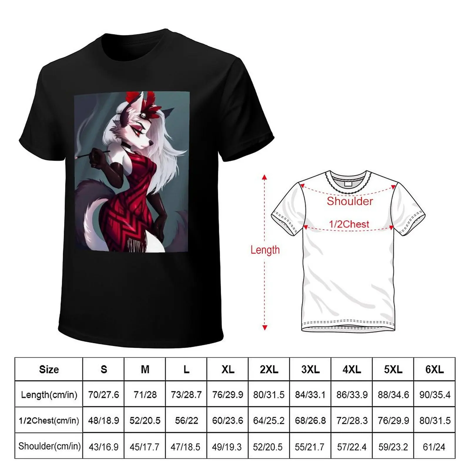 Helluva Boss Loona T-Shirt Big Size Loose Fit Tee Shirt