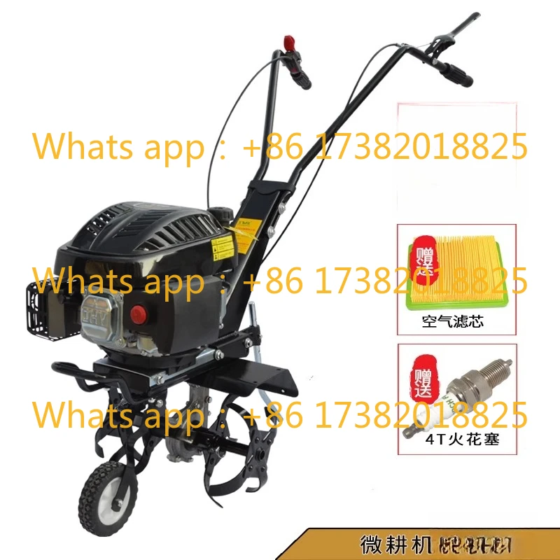 New type *micro cultivator loosening trencher small four-stroke walk-behind weeding rotary tiller