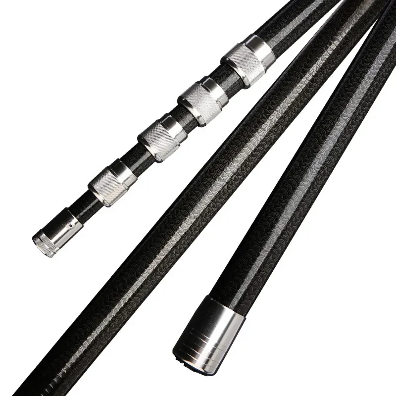 4M-7M متعددة الوظائف من ألياف الكربون الصيد رود تصلب تراجع صافي للاستخدام في الأسماك الكبيرة في الهواء الطلق