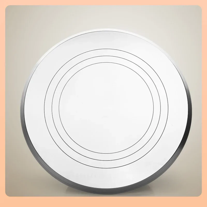 Cake turntable piping table, baking tools, aluminum alloy tray rotating plaster