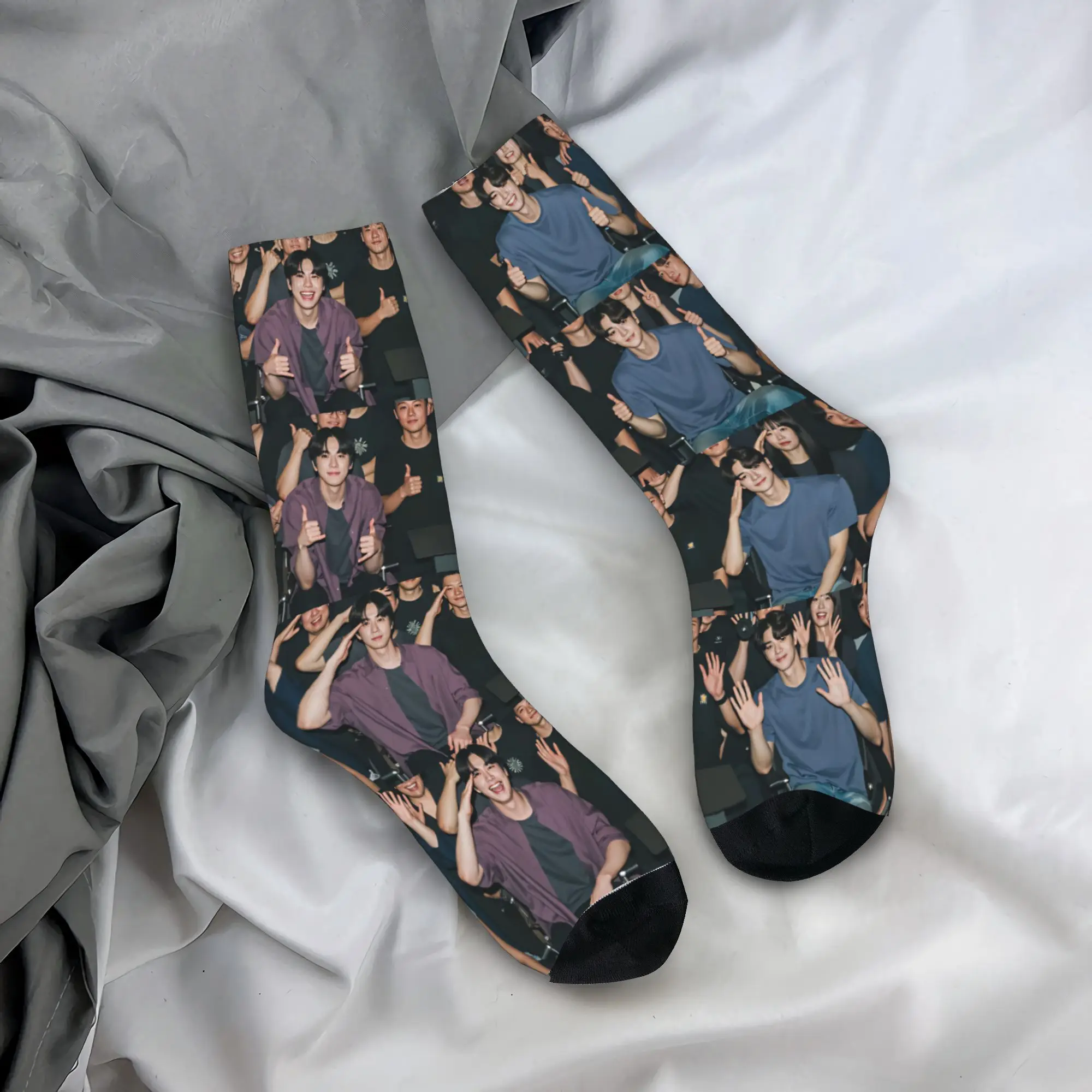 Kdrama Four Hands Two Sonatas Socks  Gothic Stockings Autumn Anti Sweat Men Socks Quality Design Climbing Socks