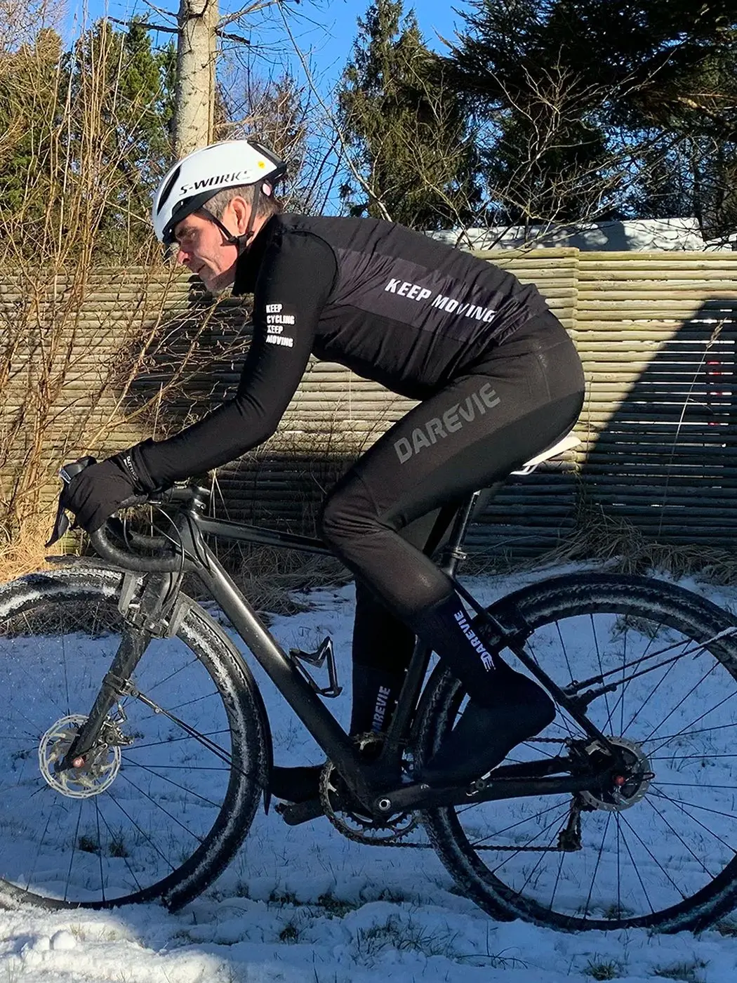 AliExpress DAREVIE Cycling Pants Man Winter Keep Warm 15mm 120kg/m³ Pad Men's Cycling Pants Wear Resistant Water Repellent Bicycle Pants