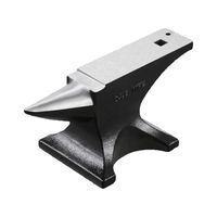 SucceBuy Single Horn Anvil Cast Steel Anvil High Hardness Rugged Round Horn Anvil for Blacksmiths Stable Base Metal Working Tool
