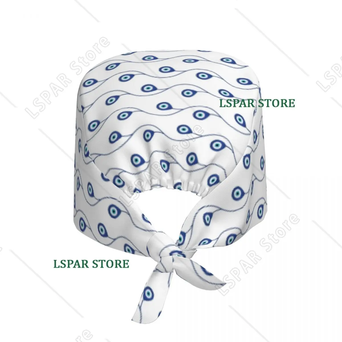 Nazar Turkish Eye Charm Scrub Hat Surgical Scrub Caps Unisex Nurse Medical Cap Evil Eye Work Scrubs Hat for Medical Surgical