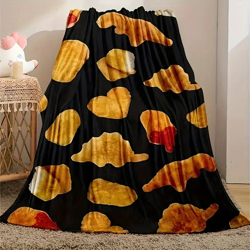

1 шт. Küken muster Flanell decke warme und bequeme Mittagspause Decke для Reisen Camping Wohnzimmer интелro Sofa Stuhl Bett