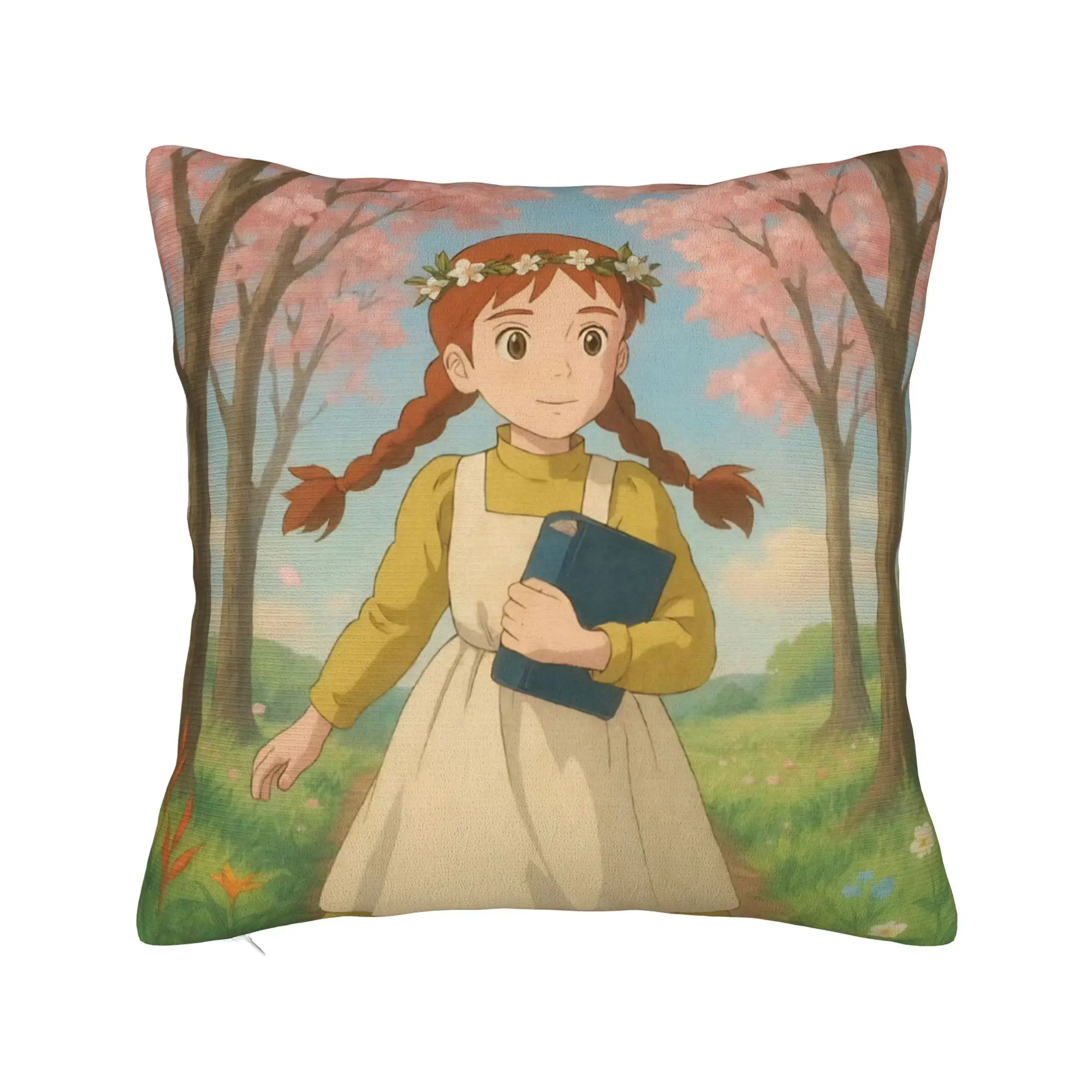 A-Anne Shirley Cartoon Pillow Covers Stuff Printed Cushion Cover Decoration  Throw Pillow Case Cover Seater Multi Size