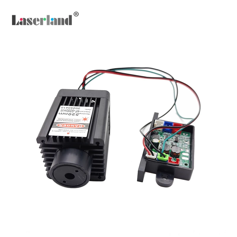 TEC 530nm 200mw Green Diode Laser Module TTL for Stage Lighting Bird Scaring Laser Harp Escape Room Haunted House