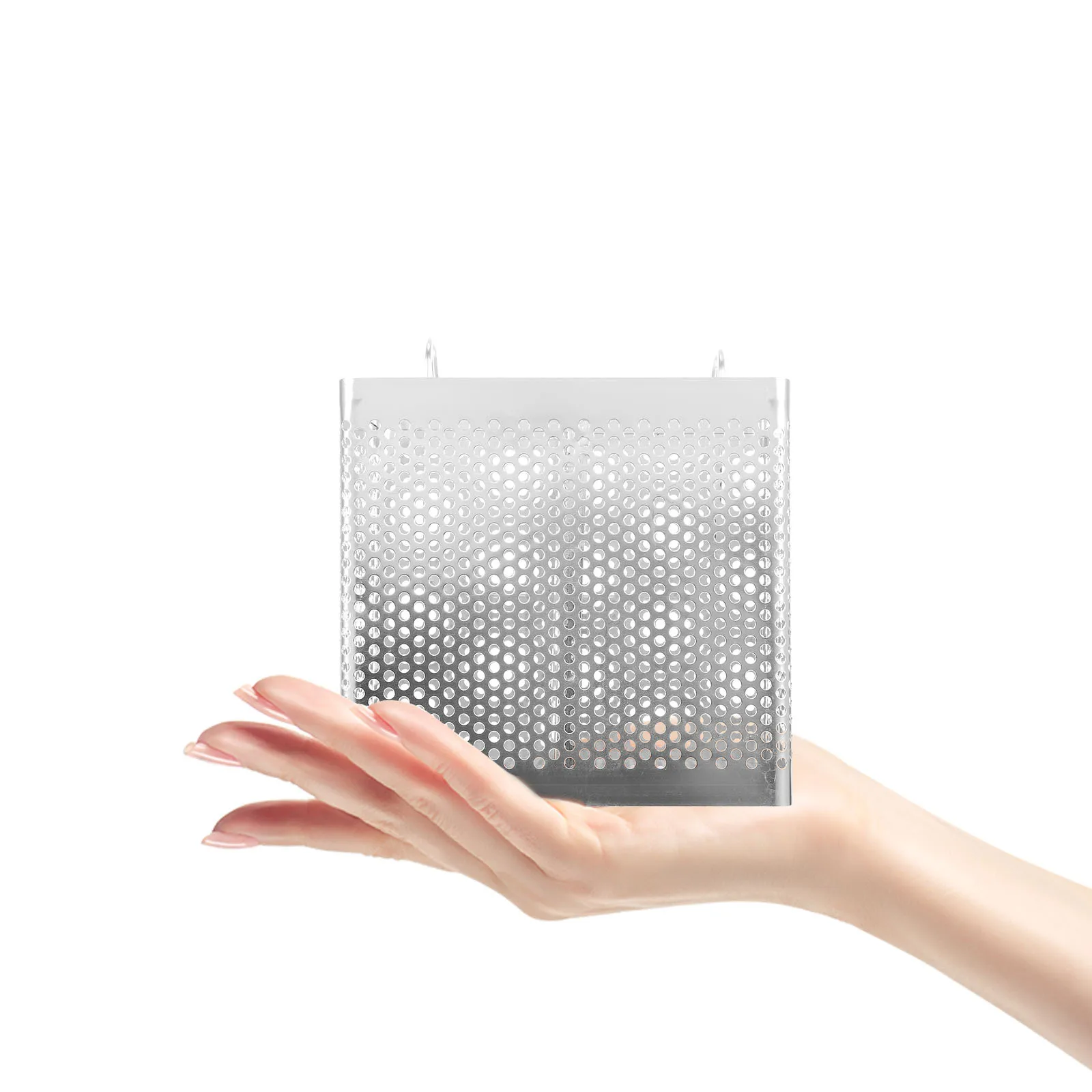 

Rectangular Stainless Steel Chopstick Drying Rack Double Compartments Hanging Utensil Drainer Kitchen Cutlery Holder with Hooks