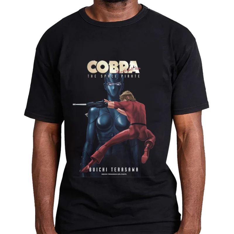 Thunderbolt Star The Space Adventure Cobra Anime t shirt 100% cotton gift Tee Cool present Cartoon Sweatshirt All size tops