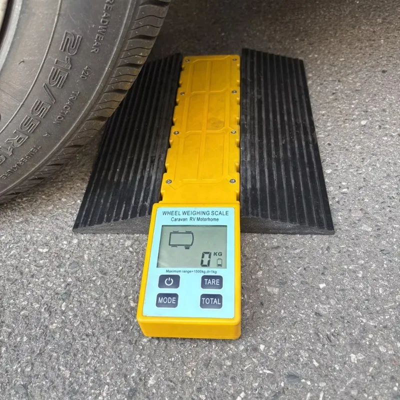 Digital  Wheel Weight Scale with Bluetooth 1kg Accuracy 1500kg Capacity Yellow 4WD Camper RV Car Weigher OEM