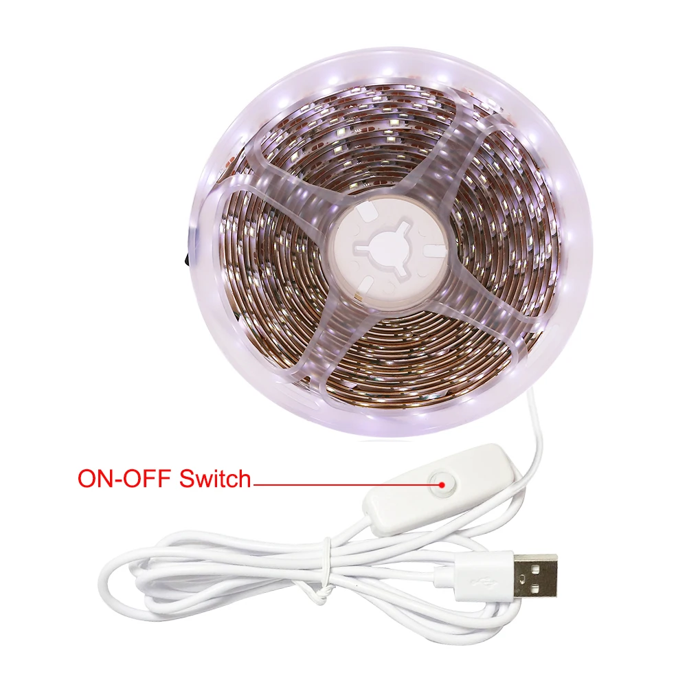 Motion Sensor LED Light Strip USB Hand Sweep Waving ON OFF Backlight Lamp Tape TV Kitchen Bedroom Lighting No Waterproof Diode