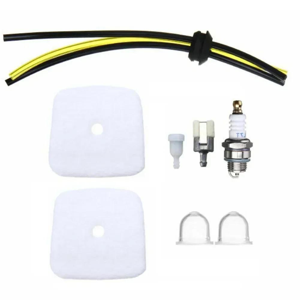 Service Set For Echo SRM2100 SRM 2400 Brushcutter Grass Trimmer Hose Filter Candle Primer Pump Spark Plug Air Filters New