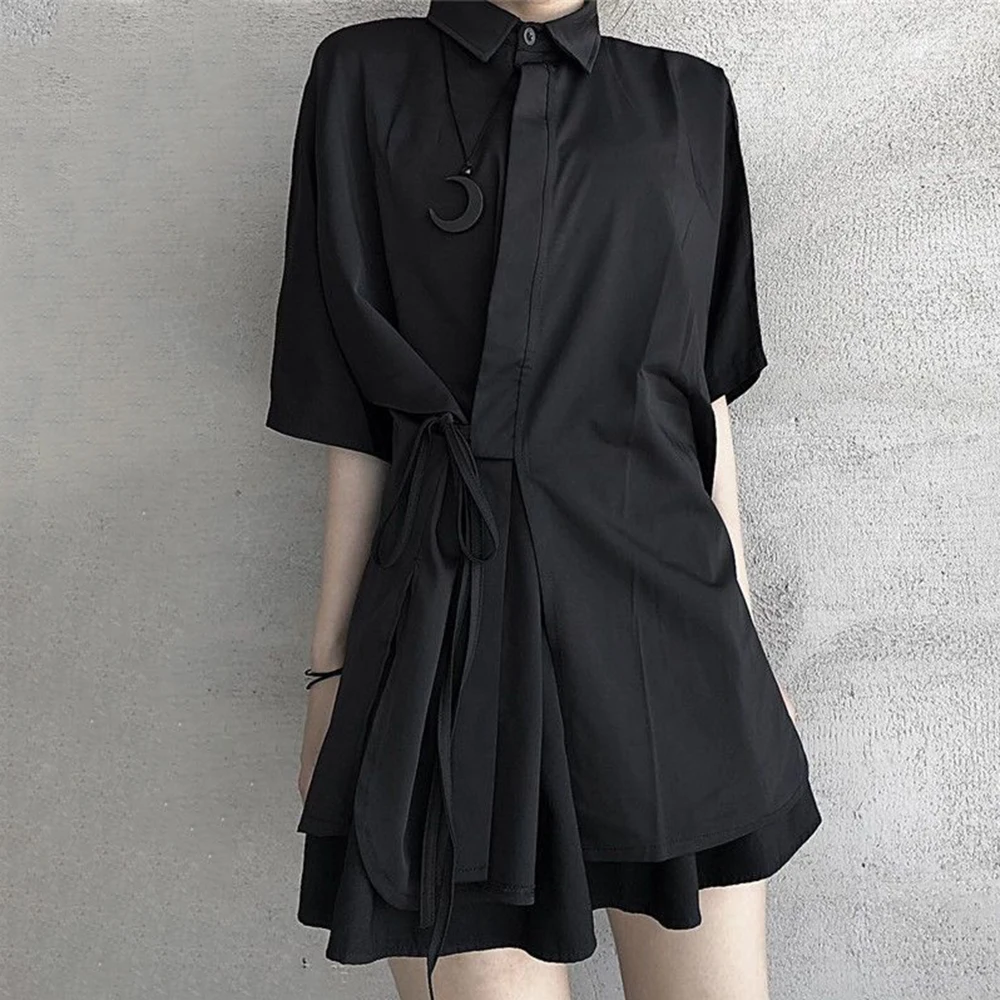 XS-5XL Summer New Unisex Solid Color Short-Sleeve Shirt American Retro Fashion Trend High Street Casual Loose Simple Neutral Top