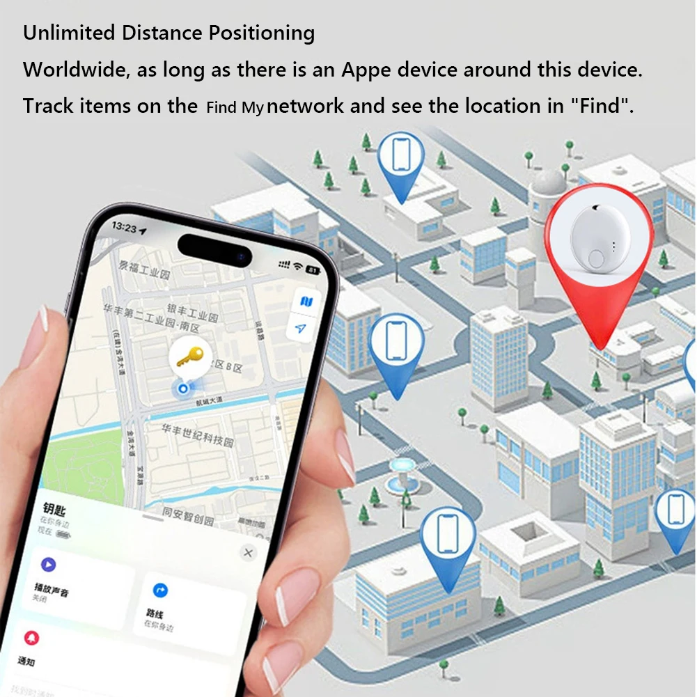 Imagem -05 - Dispositivo Anti Lembrete Perdido Trabalhar com a Apple Find my App Impermeável Key Tracker Rastreador Inteligente Portátil Elder Kids Pet Item Locator