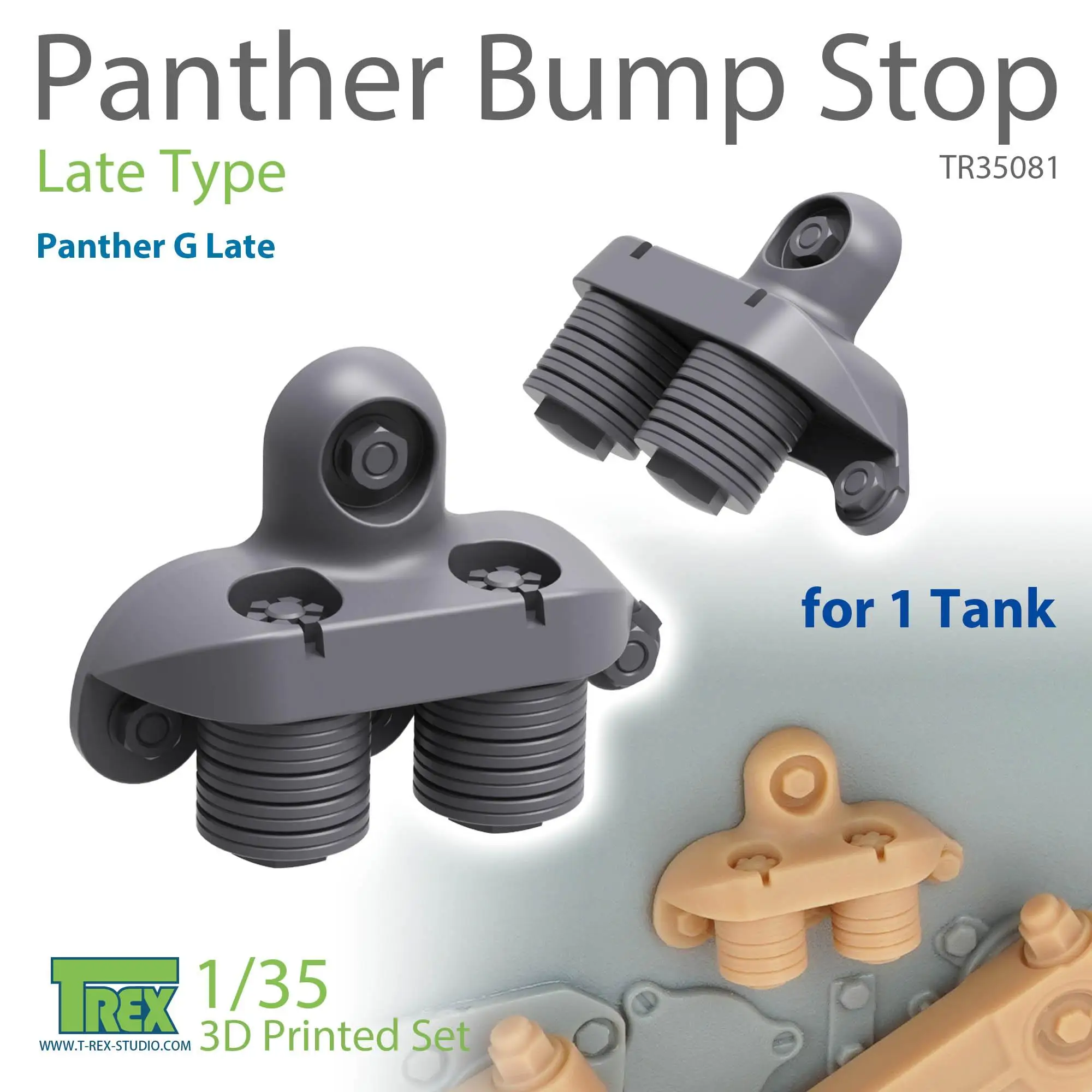 T-REX 35081 1/35 Panther Bump Stop Late Type