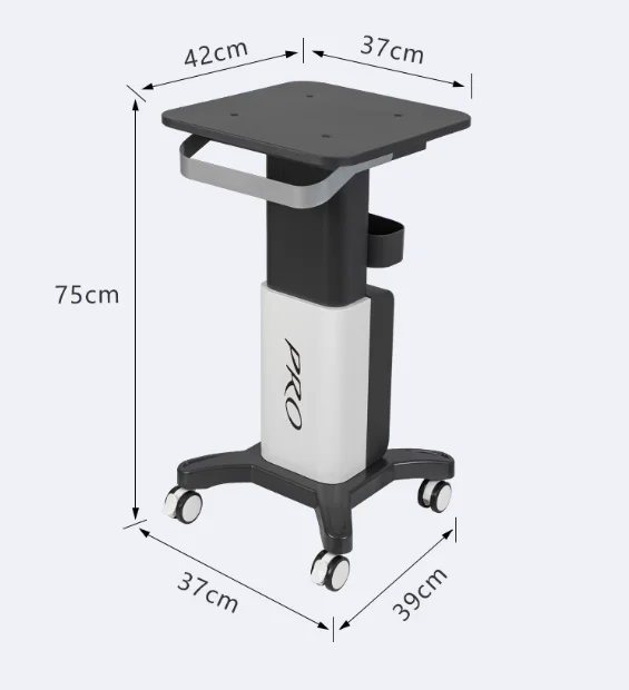 

Professional Beauty Equipment Trolley: 3-Tier Rolling Cart with Lockable Wheels & Adjustable Shelves—Easy Assembly for Salons