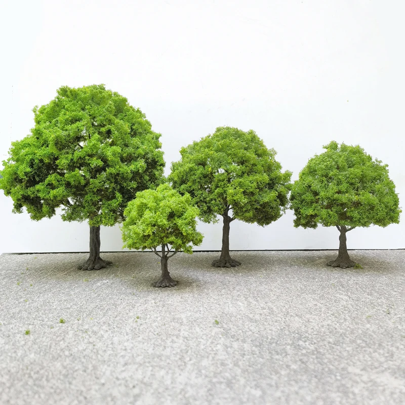 Spring boutique wire tree model 10/15/18/23/28cm G to N scale sand table doll house landscape decoration material train model