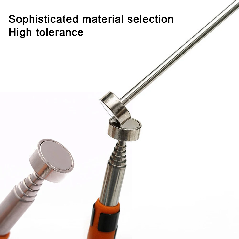 Mini Portable Telescopic Magnetic Metal Magnet Pen Light Torch Magnet Stick Part Pickup Tool Capacity for Picking Up Nut Bolt