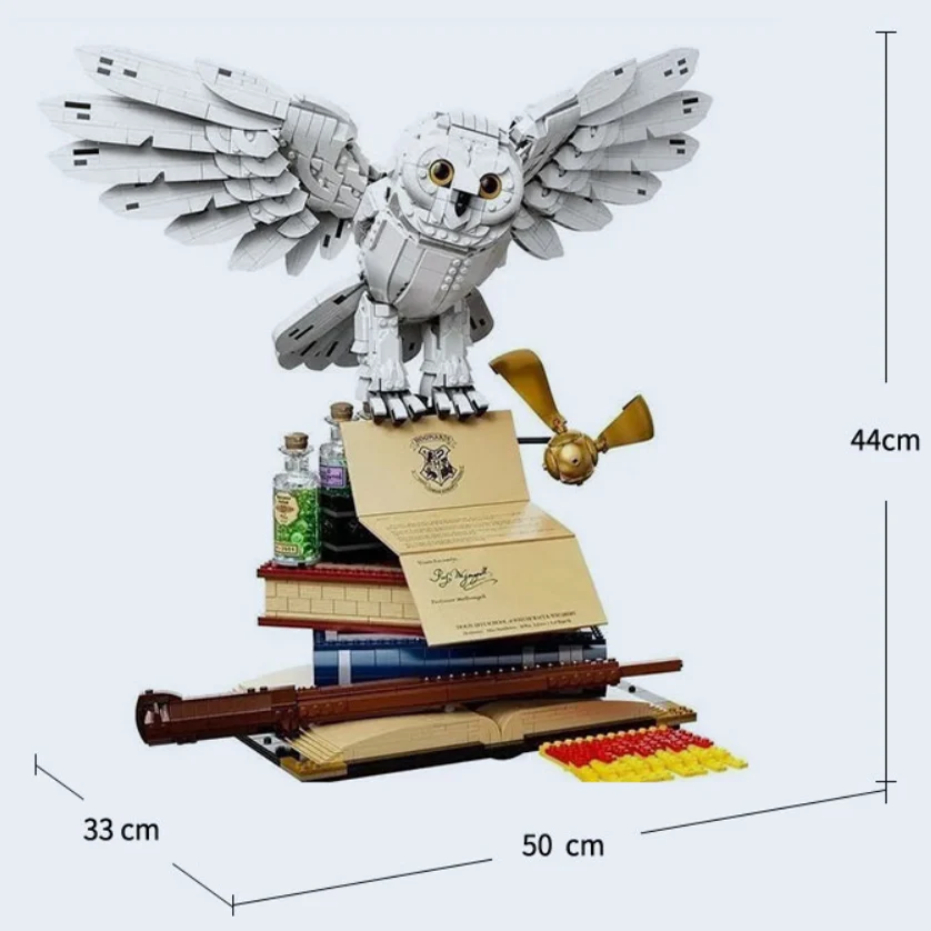 Mainan HOT TOYS Edisi Kolektor Burung Hantu Pengantar Blok Bangunan 76391 Model Bata Mainan Anak Hadiah 3010PCS