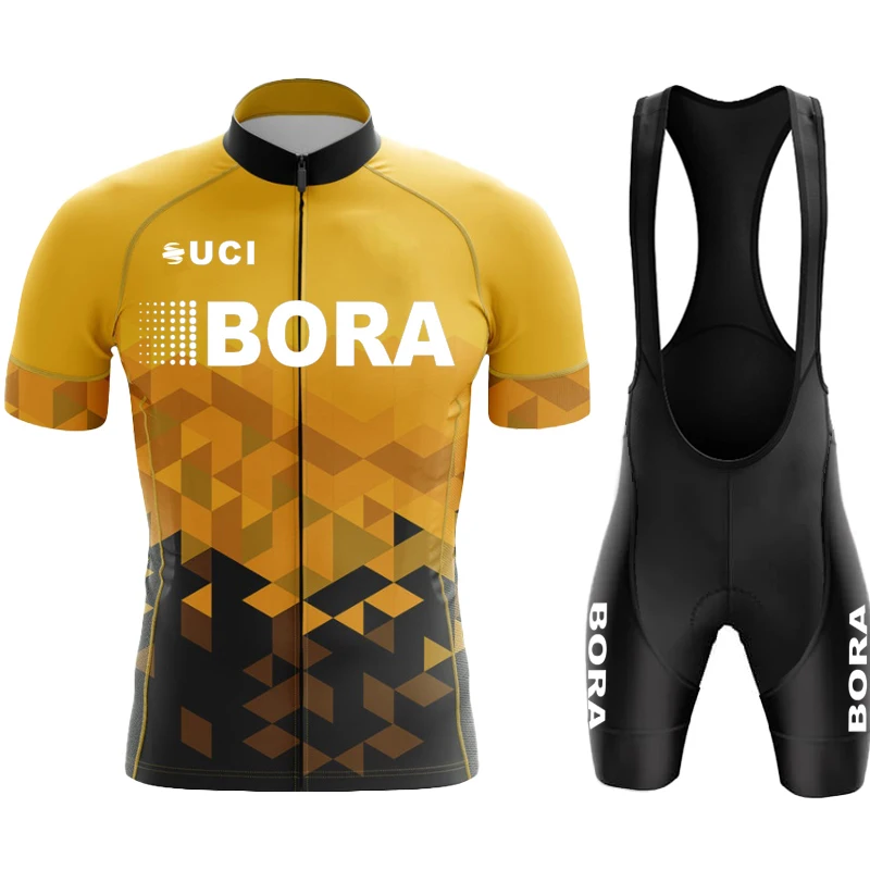 

UCI BORA Cycling Bib Suit Man Sportswear Men's Sports Set Mountain Bike Outfit Summer Clothes 2023 Tricuta Jersey Mtb Shorts Kit