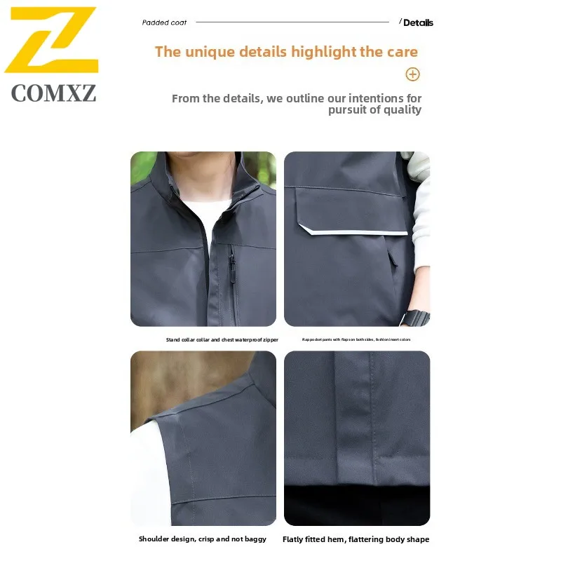 الرجال الصيف في الهواء الطلق العمل سترة مقاوم للماء يندبروف متعدد جيب التكتيكية جاكيت بلا إكمام خفيفة الوزن تنفس الصيد المشي لمسافات طويلة #6