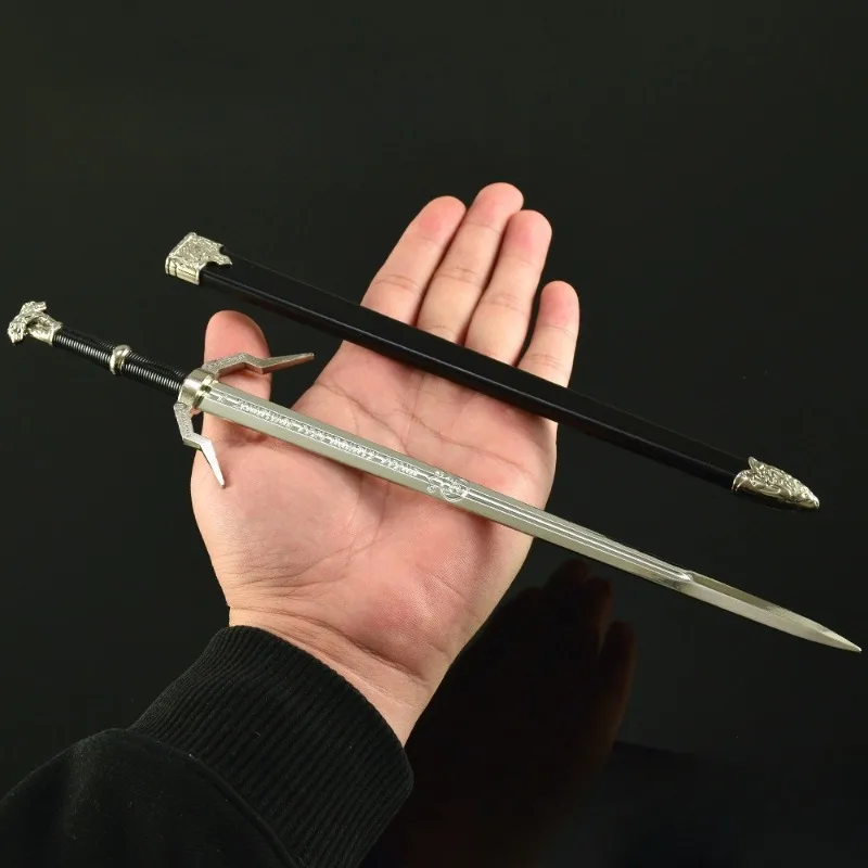 30cm/11.81in 위쳐 게임 주변기기 게롤트 검 무기 모델 데스크탑 장식품 컬렉션 소년을 위한 생일 선물