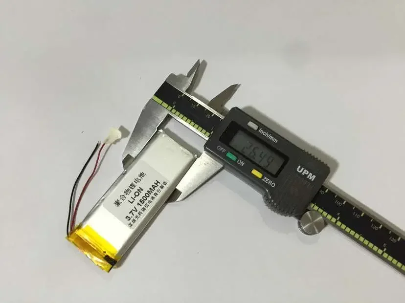 새로운 전체 용량 3.7V 폴리머 리튬 배터리 502671 1500MAH GPS 블루투스 스피커/장치/미니