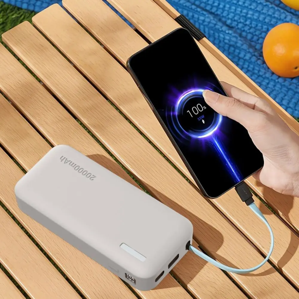 Shockproof Silicone Case Dustproof Solid Color Protective Case Portable Soft for CUKTECH CP25 20000mAh Power Bank 55W