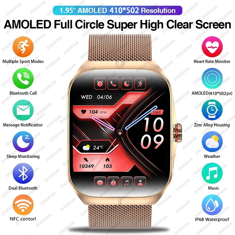 جديد هواوي OPPO ووتش 4 برو الرياضة الذكية ووتش السيدات لتحديد المواقع تتبع المراقبة الصحية للماء بلوتوث الاتصال NFC الذكية ووتش