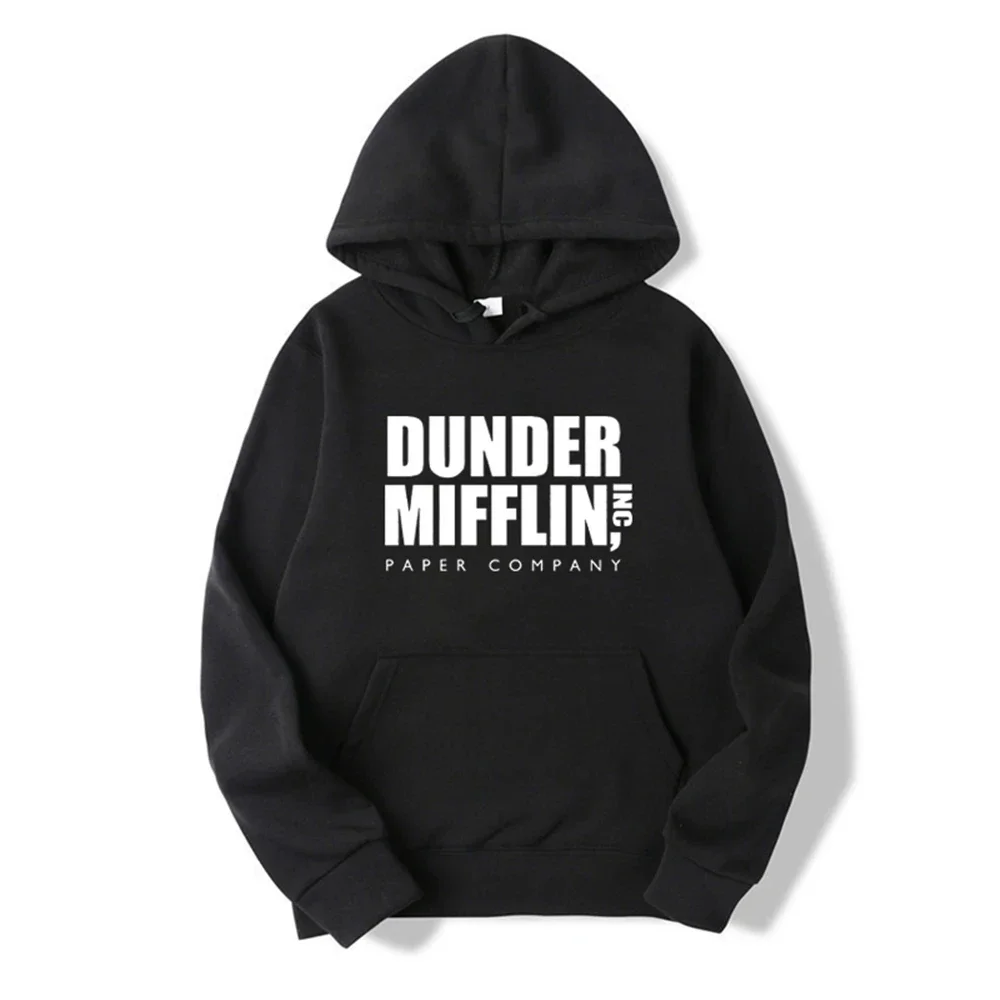 The Office Dunder Mufflin INC Paper Hoodie Dwight Schrute Sweatshirt  Men Women Hoodies Casual Pullover Hooded Sweater