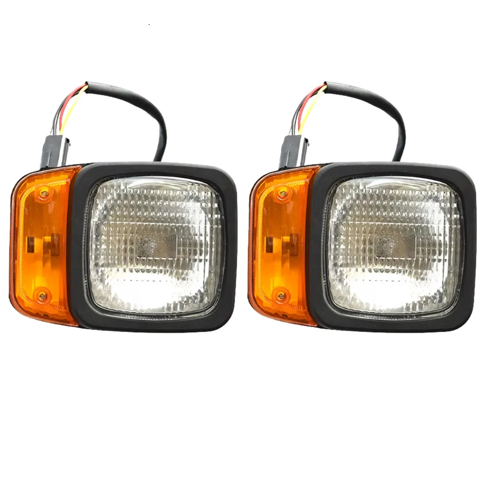 2 szt. Przednie światła wózka widłowego 12V lampa wózka widłowego Turn Signal reflektor halogenowy ciężarówka światło robocze oświetlenie