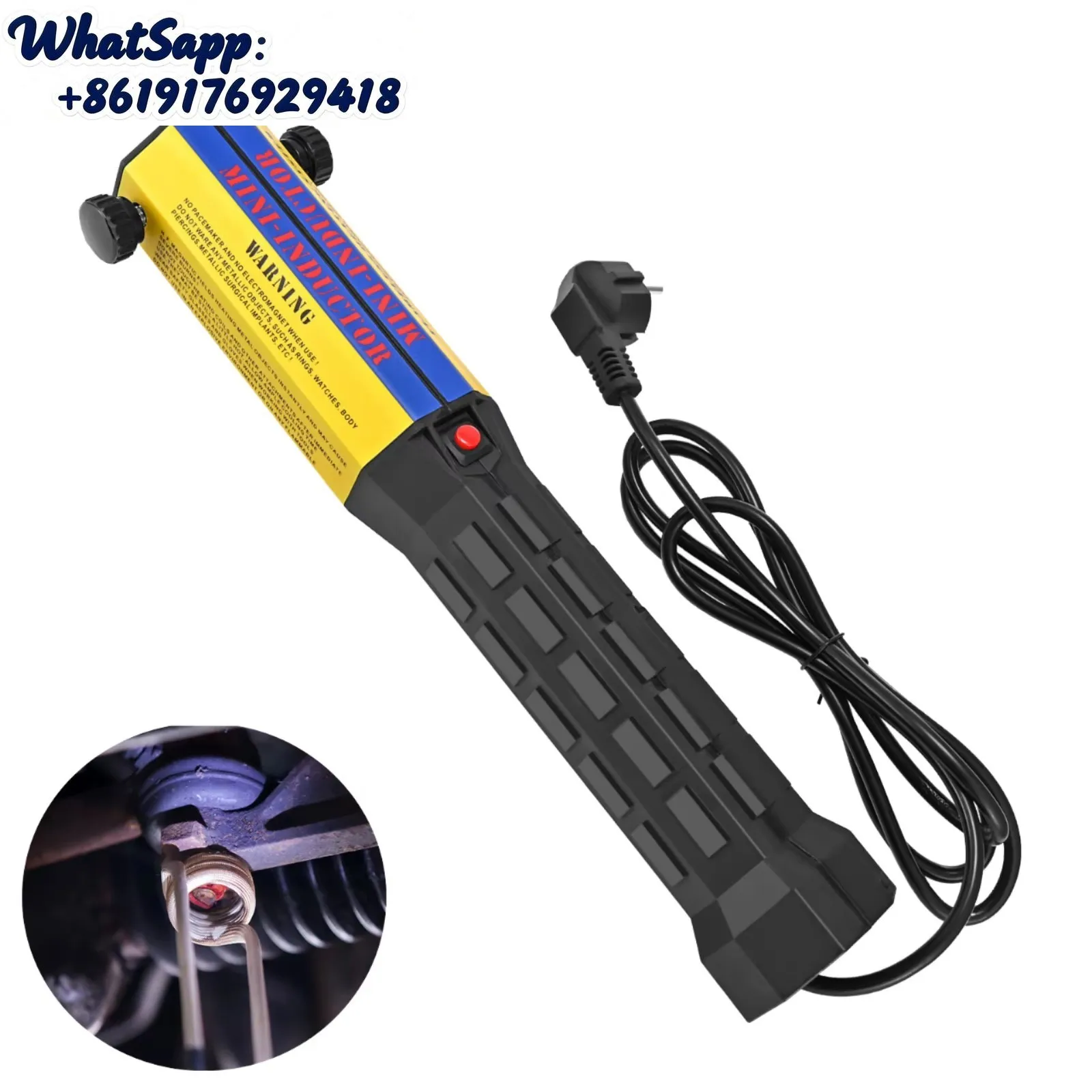 

Portable Automotive Nut Heater Small Handheld Induction Heating Equipment with Aluminum Box Vehicle Tools Packaging