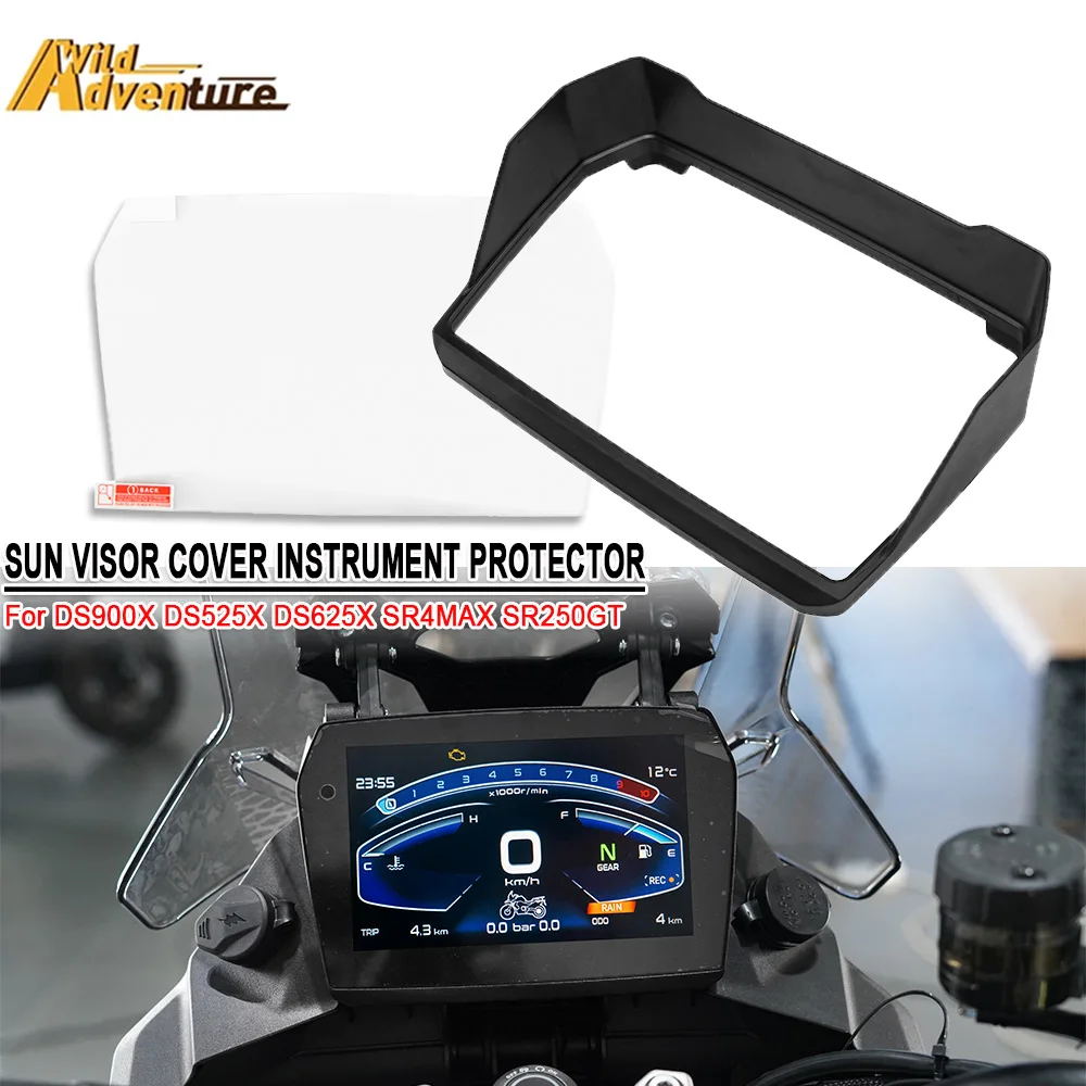 

For Loncin For VOGE 525DSX DS625X DS900 DS900 X SR4MAX SR250GT Moto Sun Visor Instrument Hat Instrument Guard Screen Protector