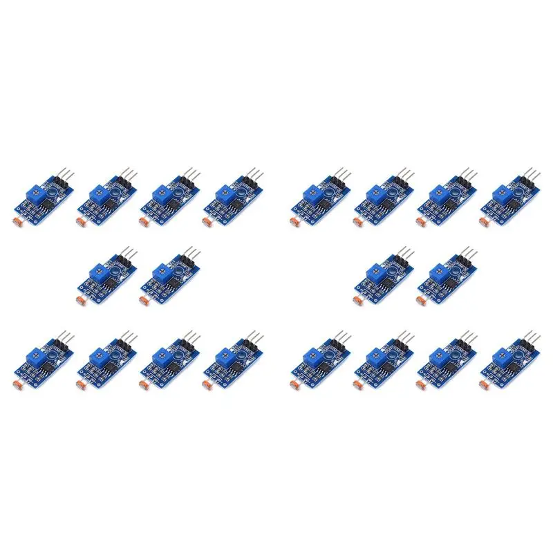 

2Set 5MM LDR Photosensitive Sensor Module Sensor Module Digital Light Detection LM393 3 Pins For Arduino-ABQU