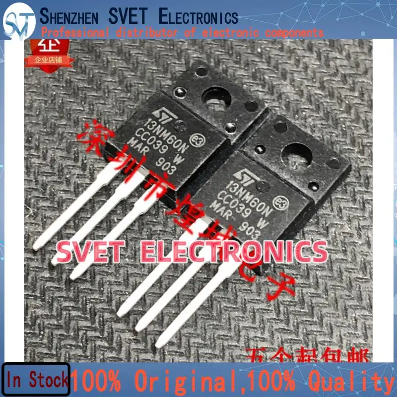 10PCS-50PCS 13NM60N STF13NM60N TO-220F 650V 11A Original In Stock Fast shipping