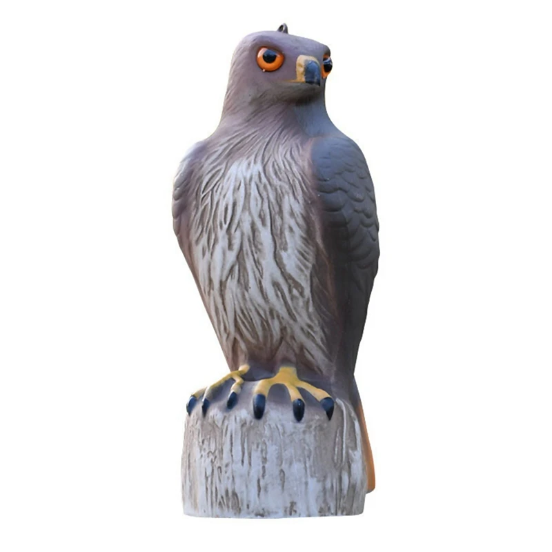 

Hawk Hunting Bird Scare Repellent Decoy Statue Yard Garden Ornamental Decor