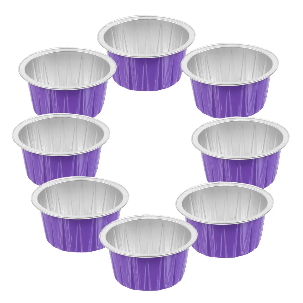 

8Pcs Aluminum Foil Wax Bowls Reusable Wax Melting Bowls Hair Removal Warmer Tool Supplies Hair Removal Container