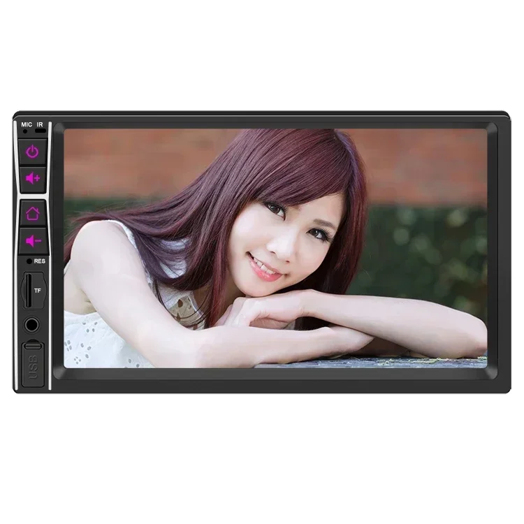 7032B wholesale 12V 7 inch 800*480 Touch Screen double din LCD stereo Car Radio carplay monitor